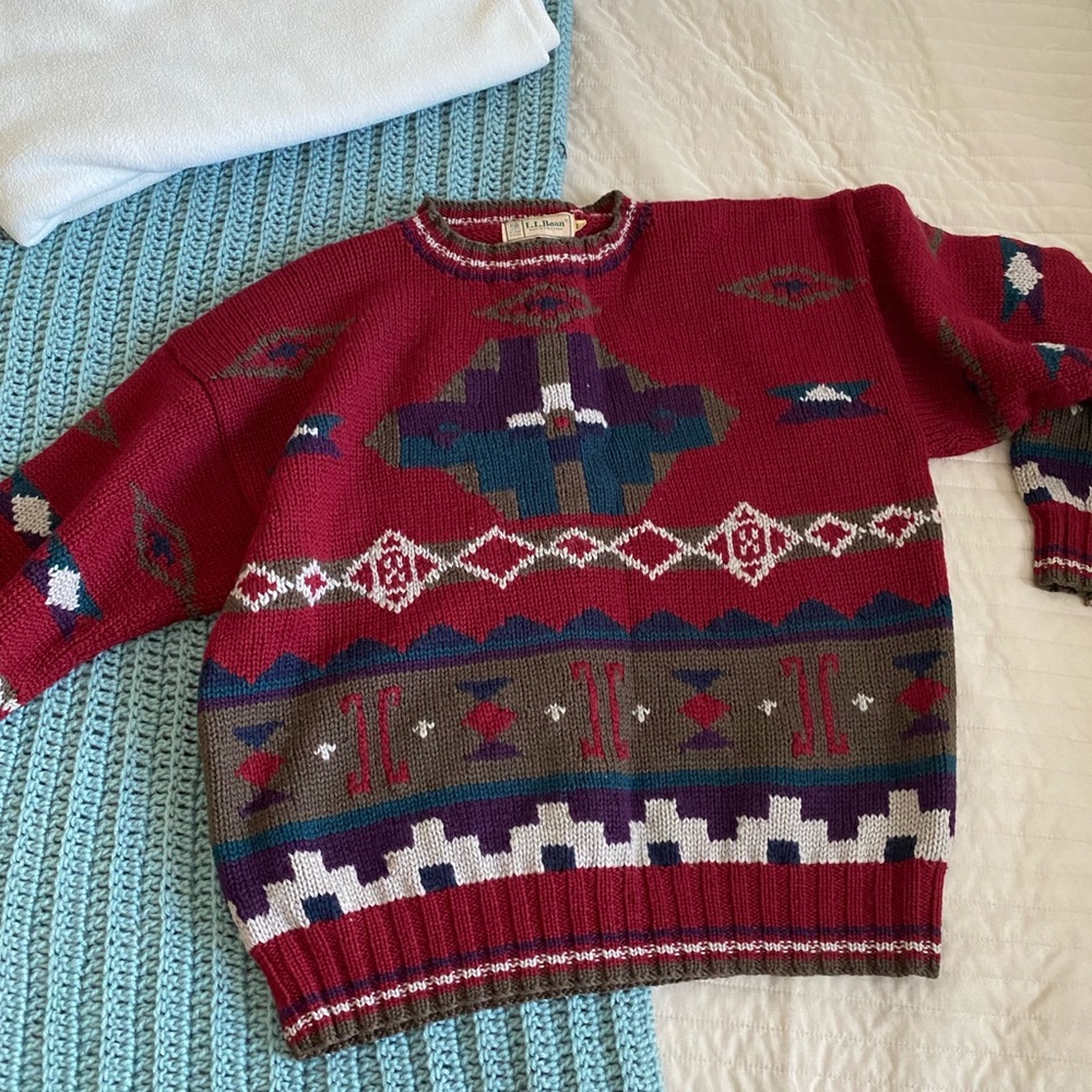 Vintage LL Bean wool sweater.
